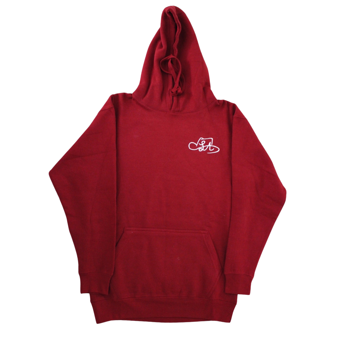 LA Shapes Burgundy Hoodie