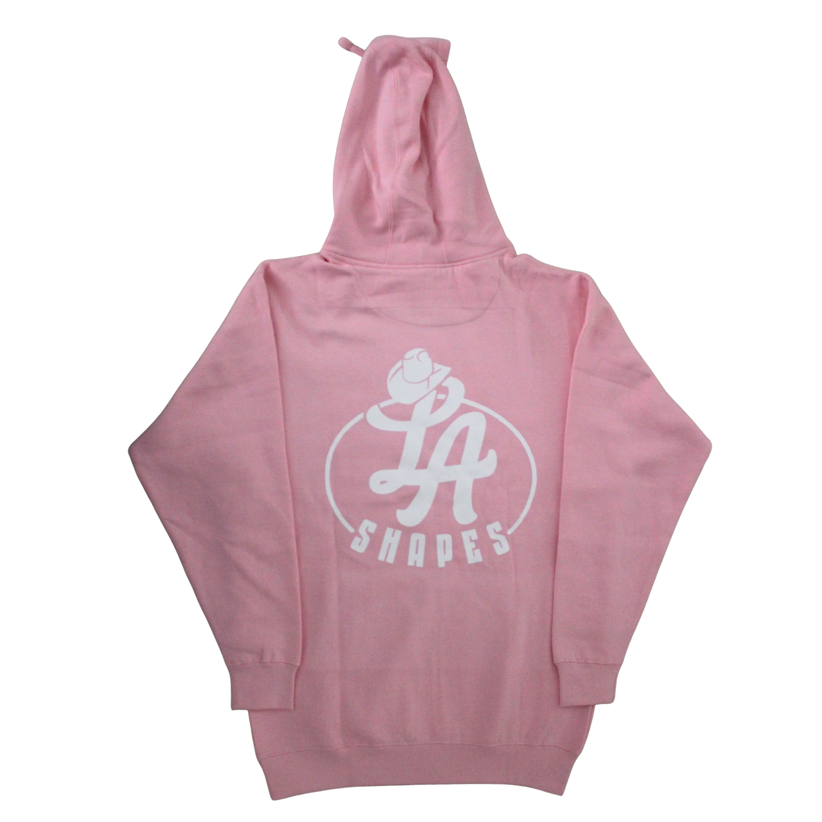 LA Shapes Pink & White Hoodie