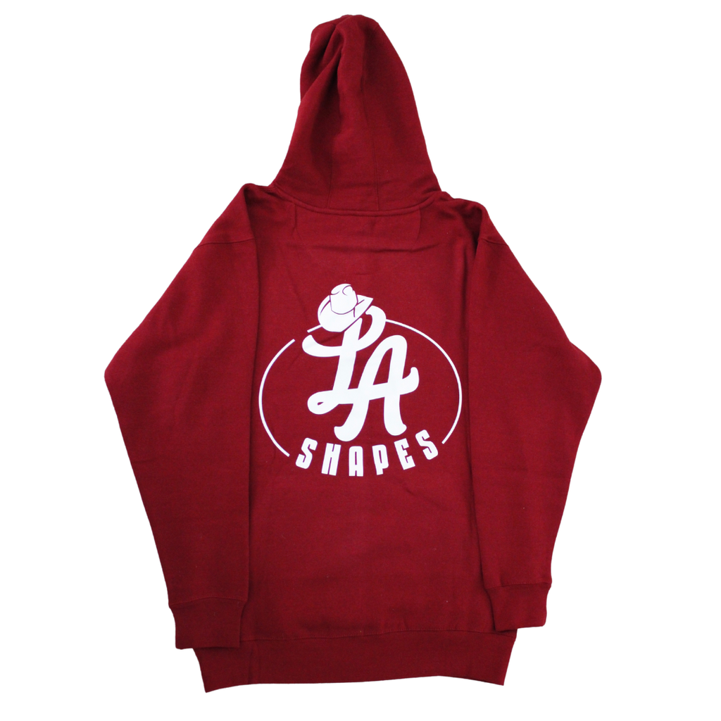 LA Shapes Burgundy Hoodie